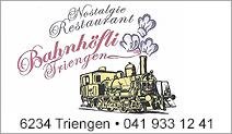 Nostalgie Restaurant Bahnhöfli Triengen